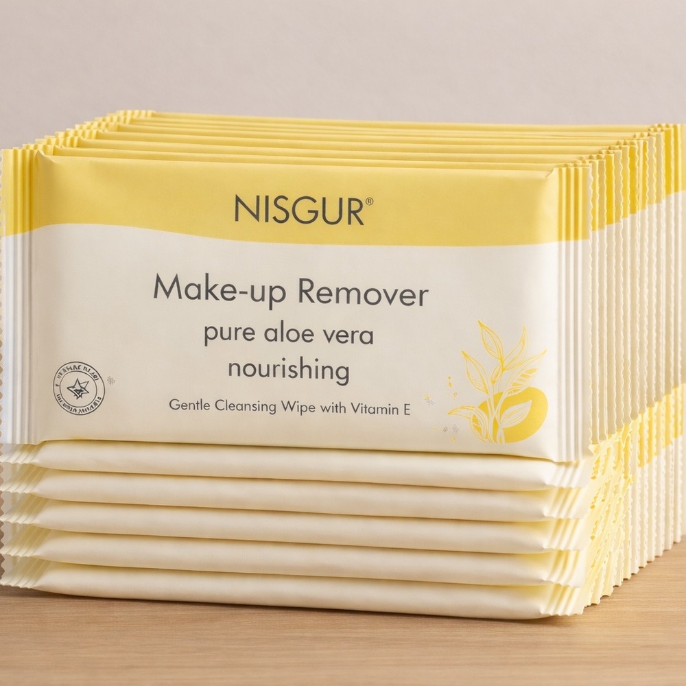 Aloe Vera Facial Wipes (50 ct) | Individually Wrapped | Bulk Travel Wip - Picture 4 of 5